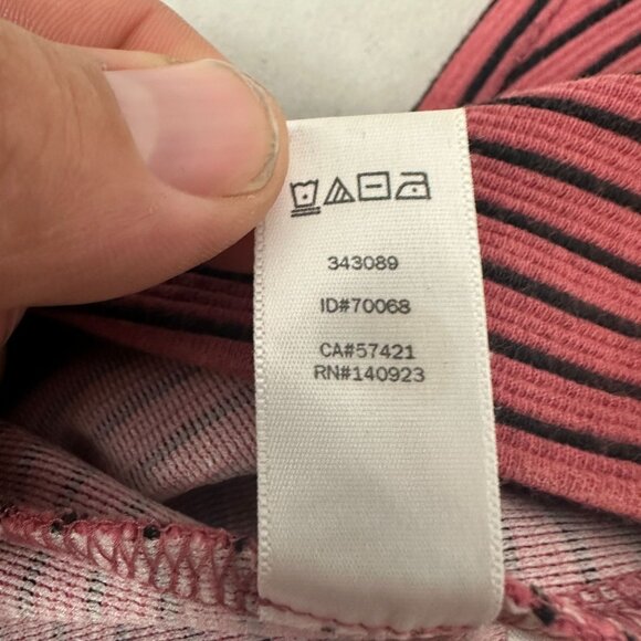 Ann Taylor Loft Striped Red & Black Sleeveless A-Line Dress Size 6 - Picture 8 of 9